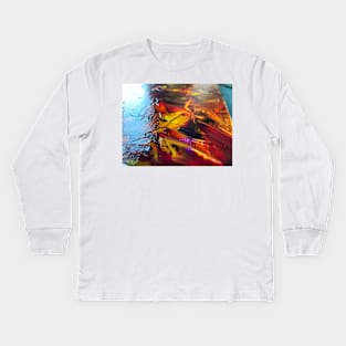 Abstract Paint Kids Long Sleeve T-Shirt